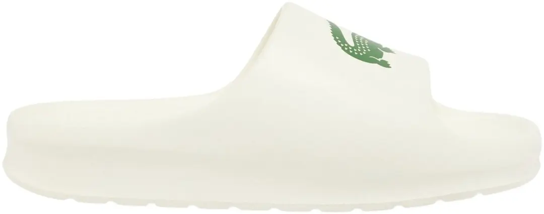 Lacoste Serve 2.0 Badslippers Heren - 42 - Off White/Groen