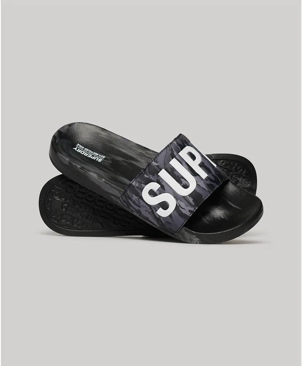 Superdry Vegan Camo Badslippers Heren - MF310261A - afbeelding 3 van 6
