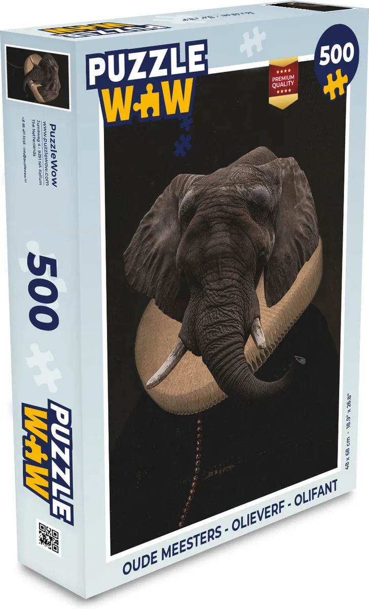 PuzzleWow Oude Meesters Legpuzzel 500 Stuks - Multicolor