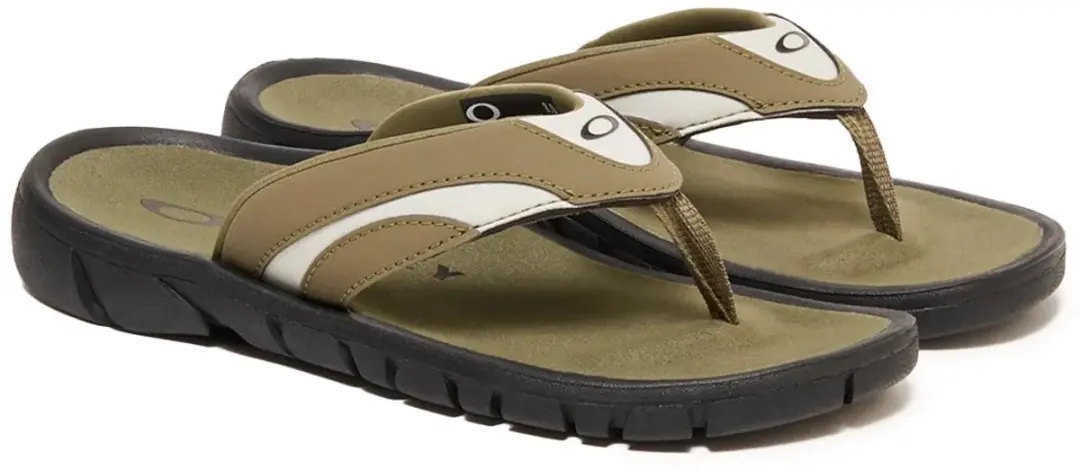 Oakley O Coil Teenslippers Heren 44 - Donkergroen/Zwart