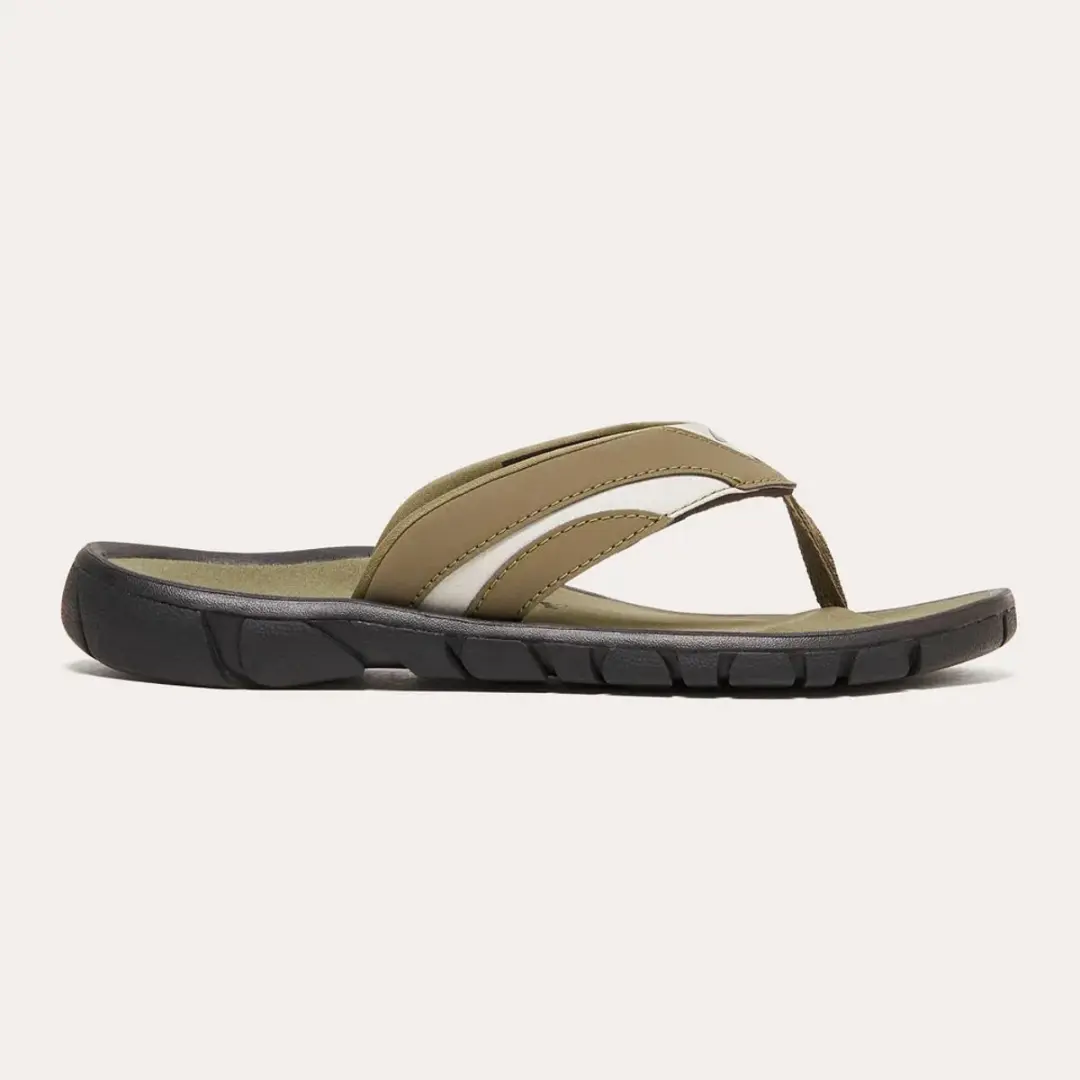 Oakley O Coil Teenslippers Heren 44 - Donkergroen/Zwart