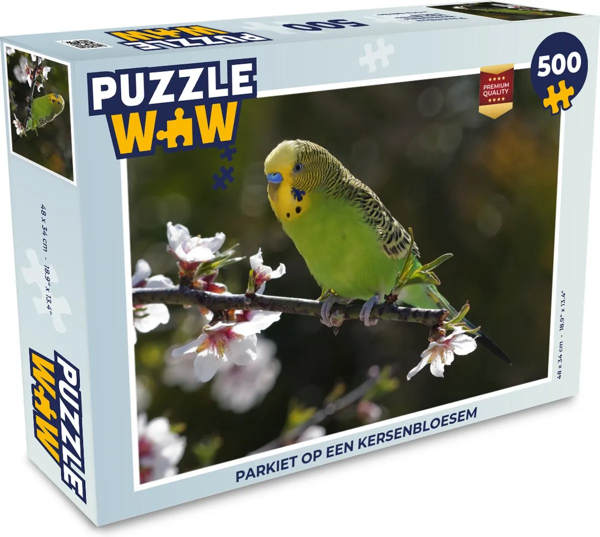 PuzzleWow Puzzel Parkiet op een kersenbloesem