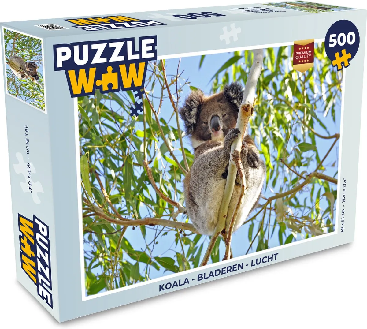 PuzzleWow Koala Lucht Legpuzzel 500 Stuks