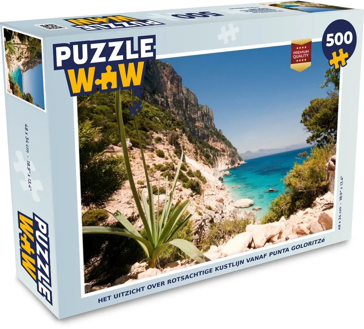 PuzzleWow Punta Goloritzé Legpuzzel 500 Stuks