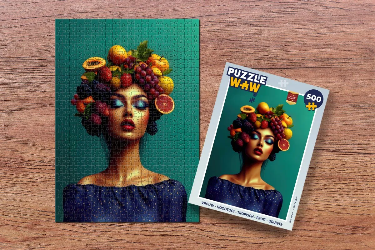 PuzzleWow Hoodtooi Tropisch Fruit Legpuzzel 500 Stuks - MPN 8721169393001