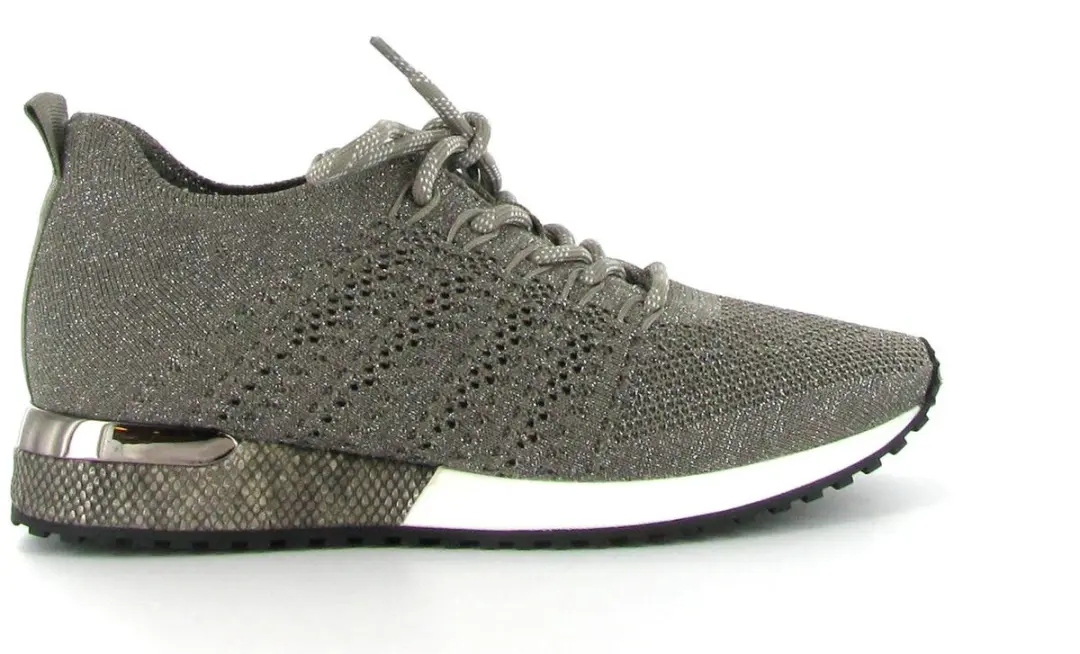 La Strada Sneaker Taupe Knitted