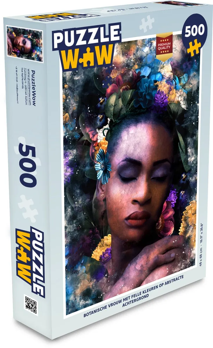 PuzzleWow Vrouw-Rook Legpuzzel 500 Stuks