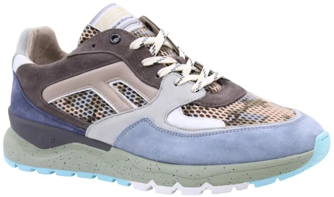 Floris van Bommel SFM-10154 Sneaker De Treener 01.32 Light Blue G1/2