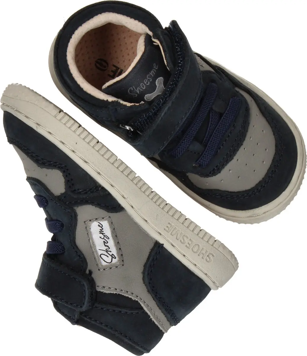 Shoesme Baby-Proof Sneakers Bn24w008 - 19 - Donkerblauw/Grijs - afbeelding 3 van 6