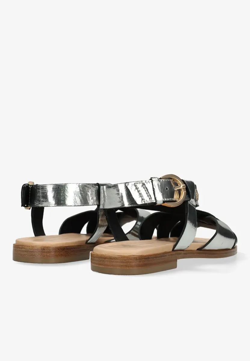 Fred de la Bretoniere Gitel Cross Sandaal Mirror - Zilver 40 - afbeelding 6 van 6
