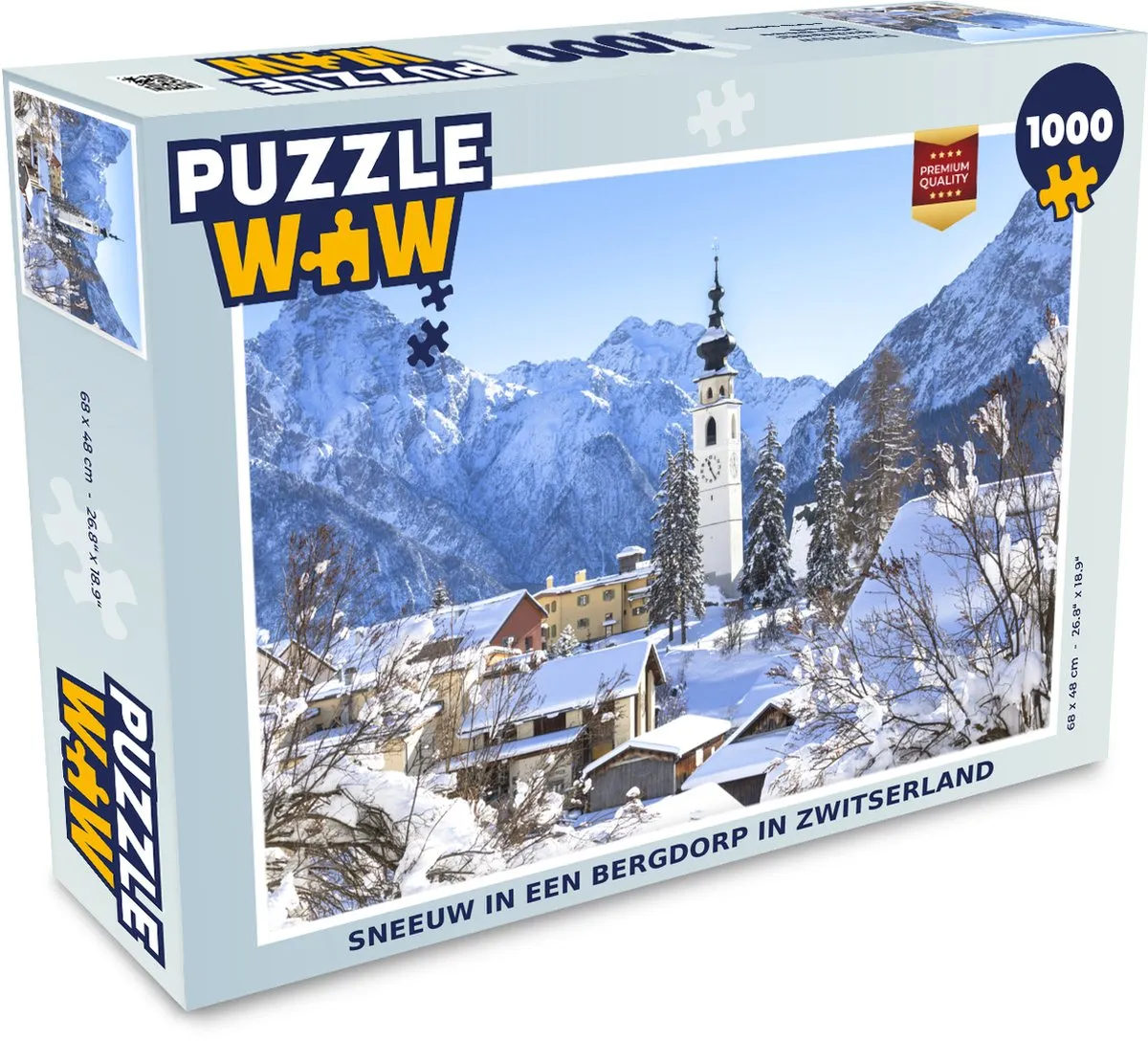 PuzzleWow Zwitserland Legpuzzel 1000 Stuks