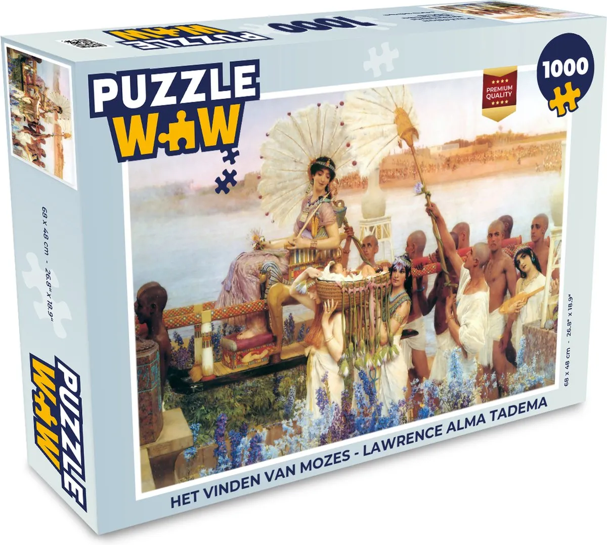 PuzzleWow Het vinden van Mozes Lawrence Alma Tadema Legpuzzel 1000 Stuks - Multicolor