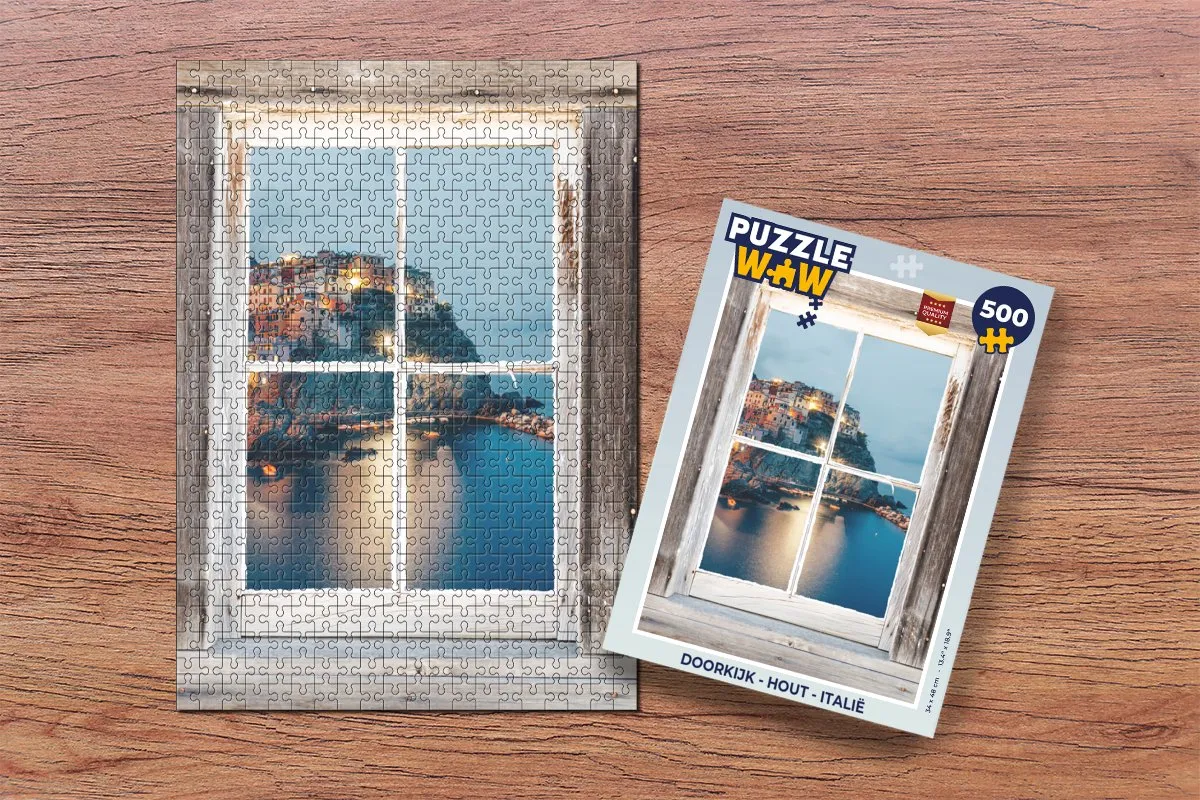 PuzzleWow Doorkijk Legpuzzel 500 Stuks - Multicolor