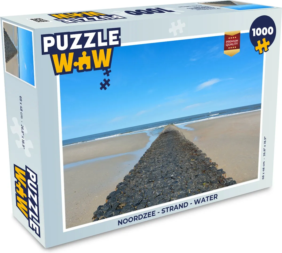 PuzzleWow Noordzee Legpuzzel 1000 Stuks - Multicolor