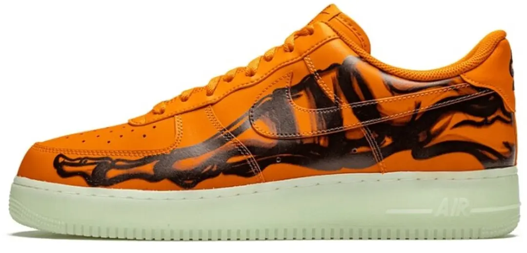Nike Air Force 1 Low Orange Skeleton Halloween (2020)