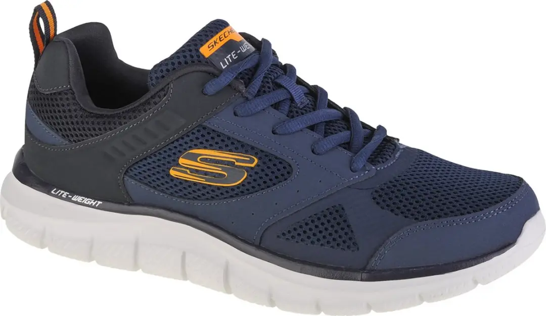 Skechers Track Syntac heren sportschoenen blauw