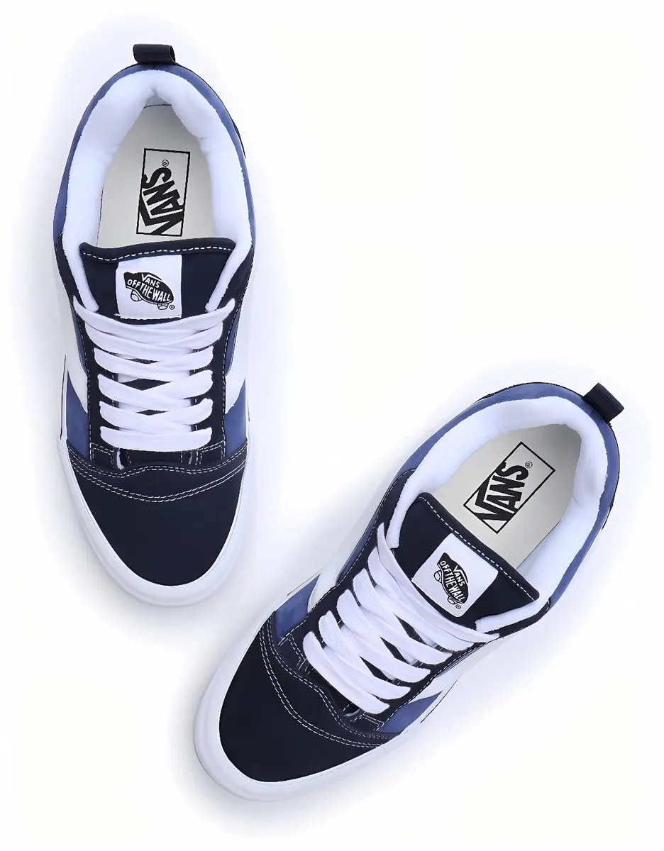 Vans Knu Skool M Sneakers - Navy/Blauw/Wit - Maat 40.5 - afbeelding 3 van 6