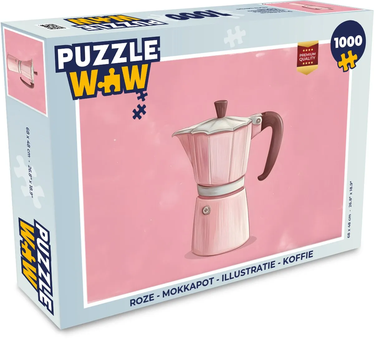 PuzzleWow Mokkapot Legpuzzel 1000 Stuks