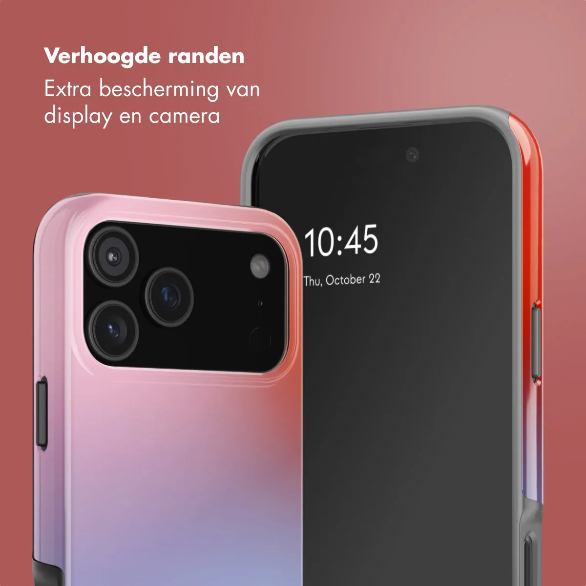 Selencia Hoesje iPhone 17 Pro Gradient Soft Blush - MagSafe