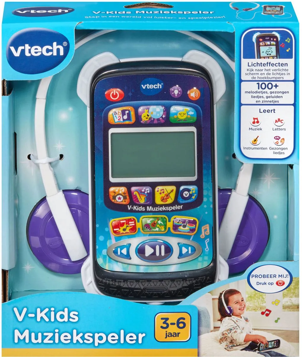 Vtech V-Kids Muziekspeler Multicolor - 2x AAA