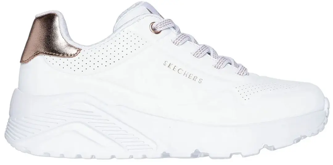 Skechers Uno Lite-Metallic Mode Sneakers Junior - 31 - Wit/Goud