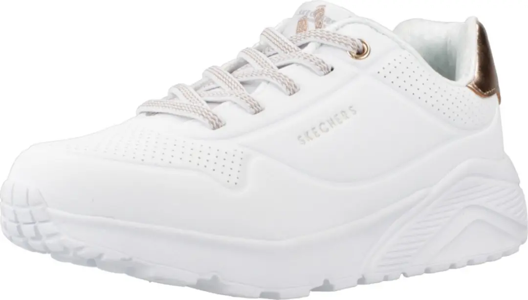 Skechers Uno Lite-Metallic Mode Sneakers Junior - 31 - Wit/Goud