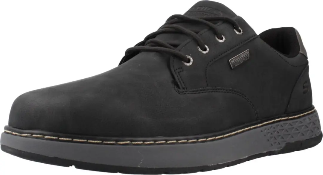 Skechers Garlan-Pryor Heren Veterschoenen - Zwart - afbeelding 3 van 6