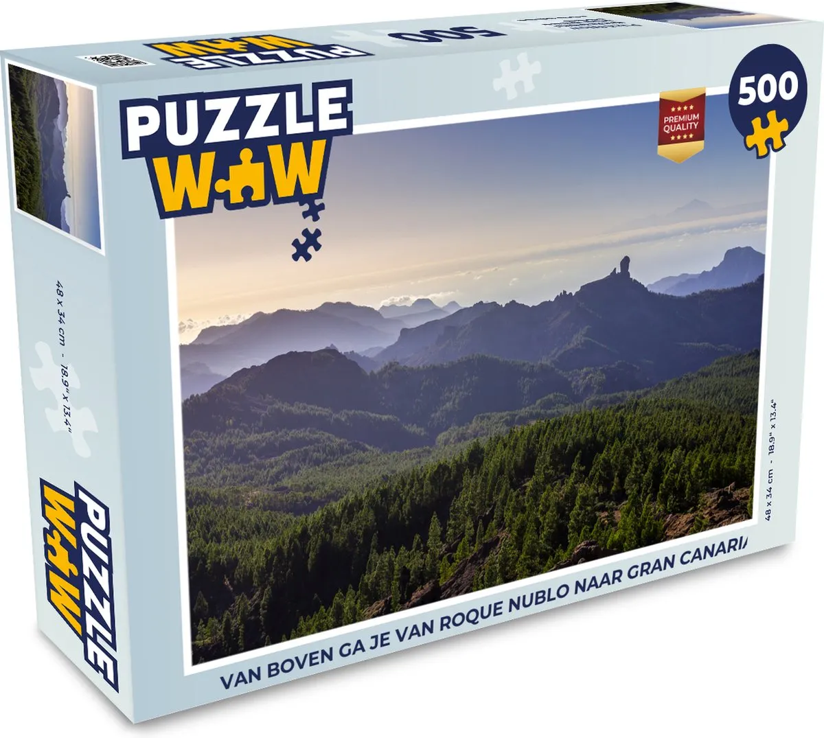 PuzzleWow Roque Nublo Gran Canaria Legpuzzel 500 Stuks