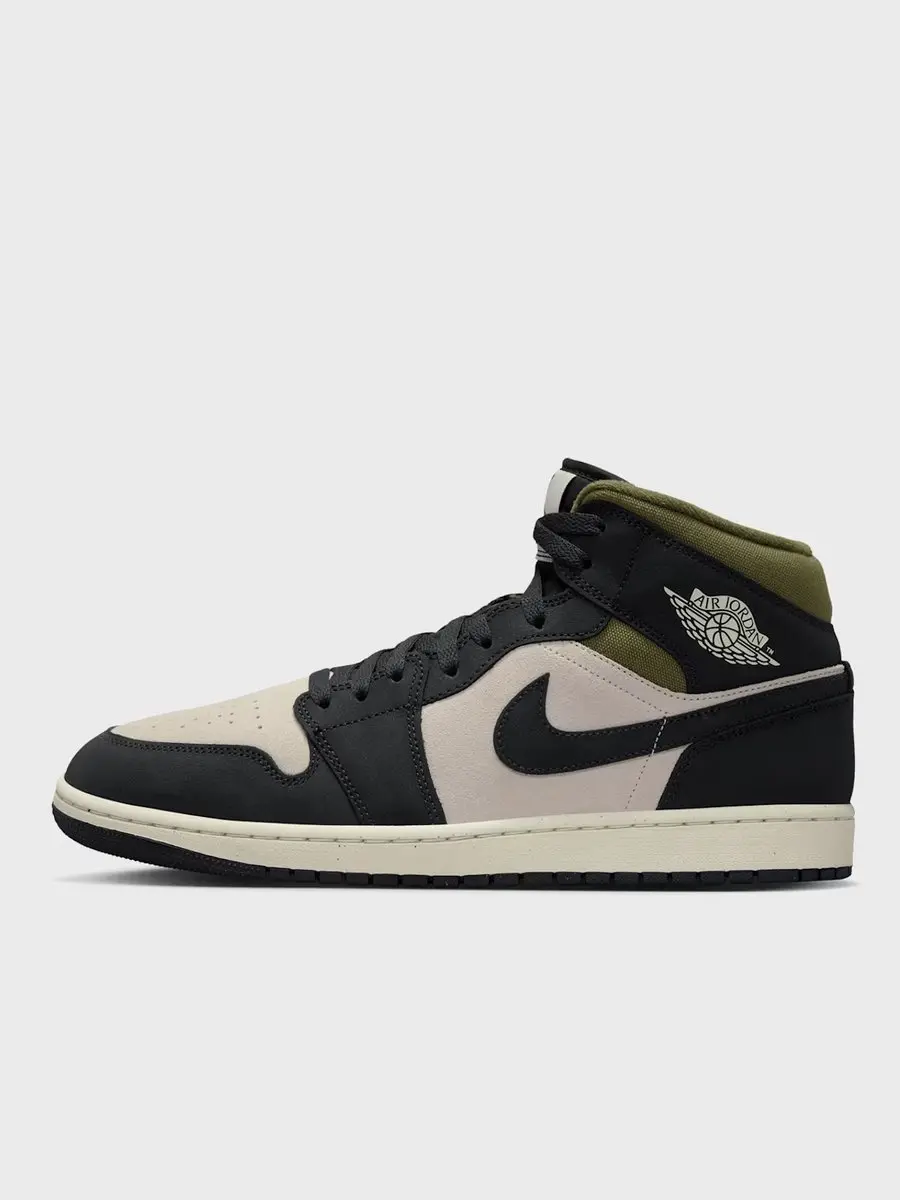 Nike Air jordan1 Mid Maat 40.5 Groen Grijs Blauw