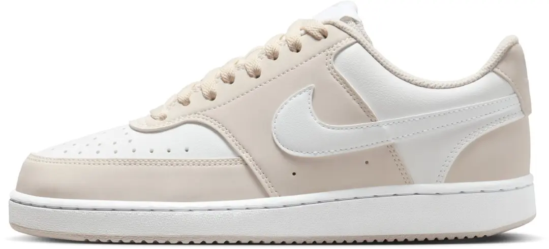 Nike Court Vision Low Dames Sneakers - Crème/Wit - Maat 39 - afbeelding 3 van 6