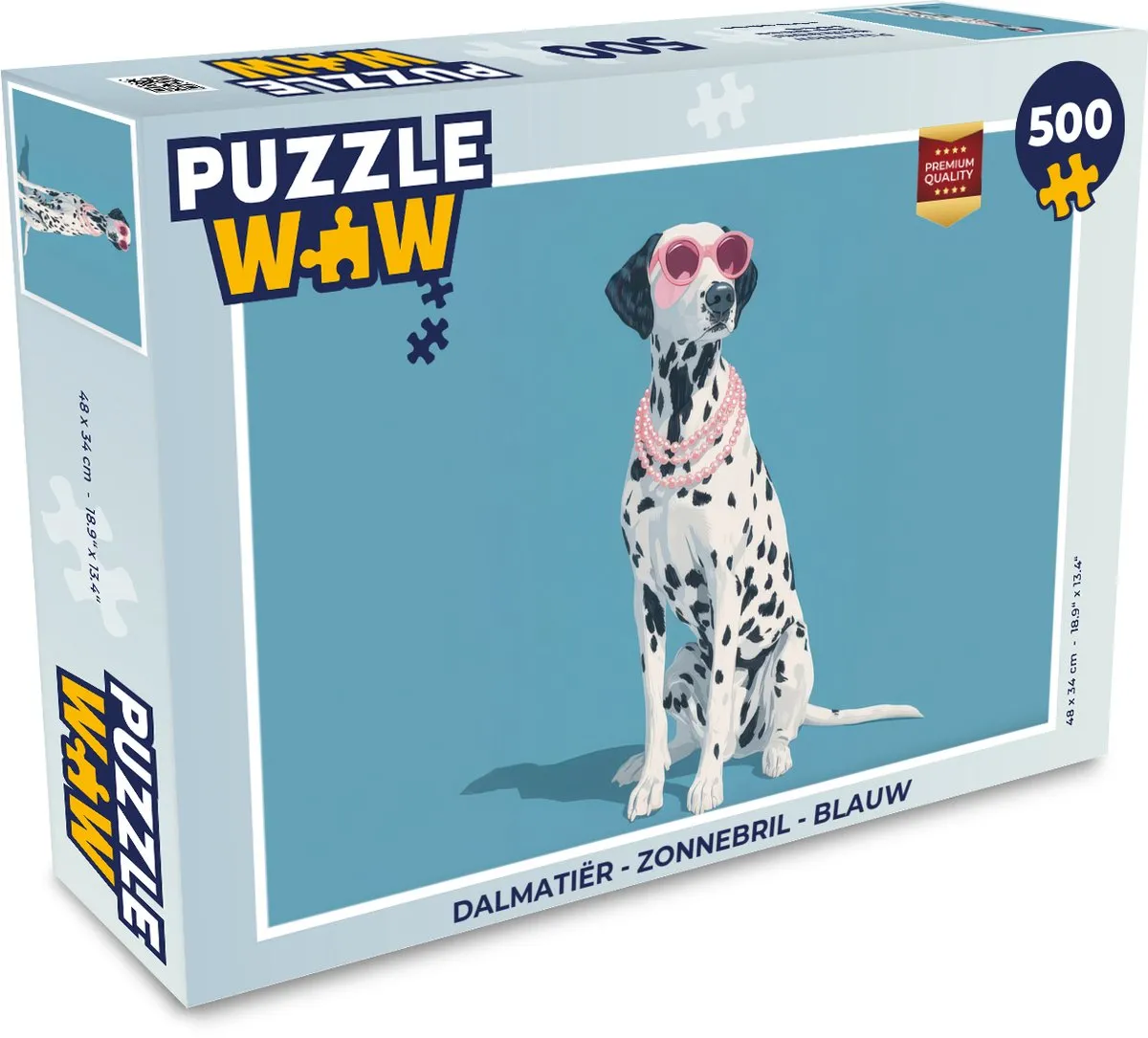 PuzzleWow Dalmatiër Zonnebril - 1000 Stuks - Blauw