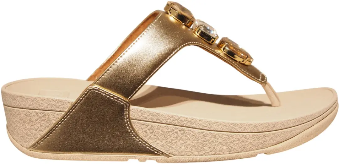 Hakken tussen de tenen vrouw FitFlop Lulu Ultra-Jewel Metallic