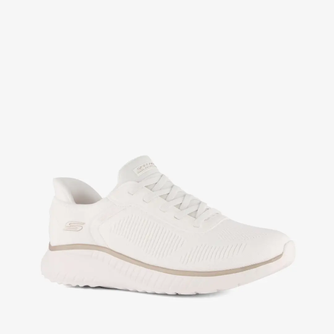 Skechers Slip-ins: BOBS Sport Wide Fit dames sneakers wit