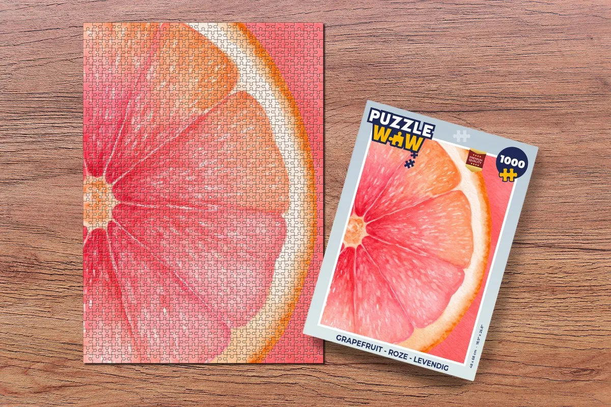 PuzzleWow Grapefruit Legpuzzel 1000 Stuks - Multicolor