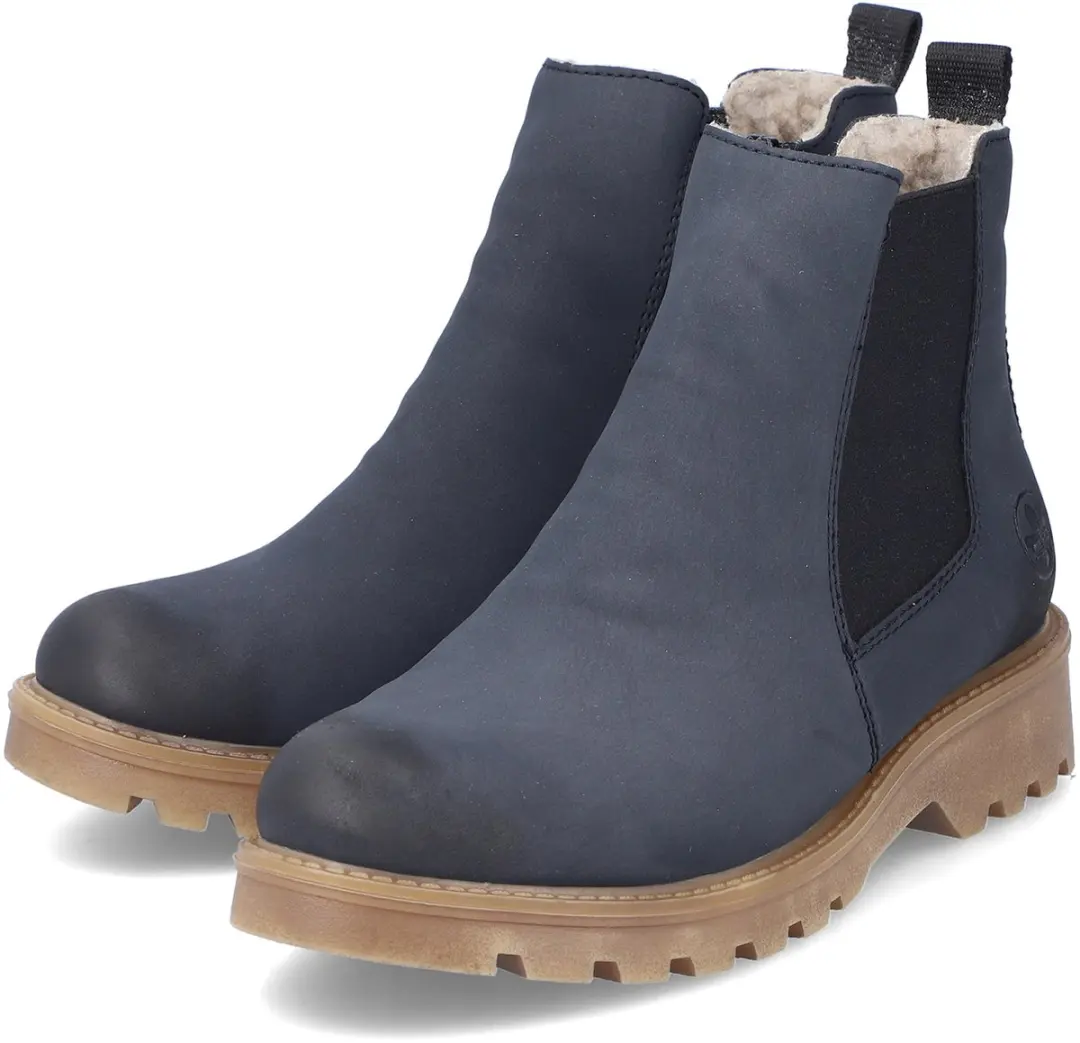 Rieker Dames 73250 14 Chelsea Boots Blue