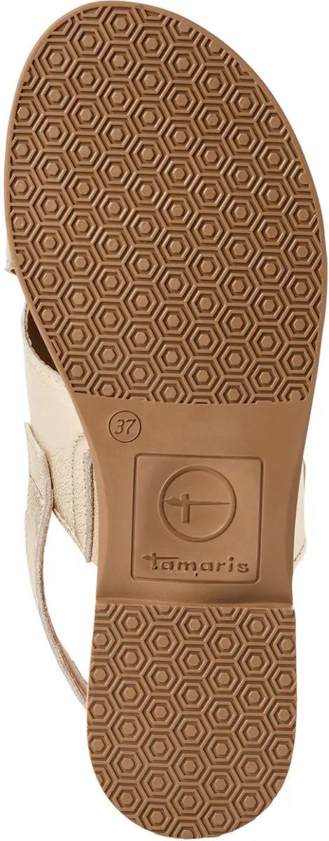 Tamaris Core Dames Sandalen 40 - Light Gold Metallic
