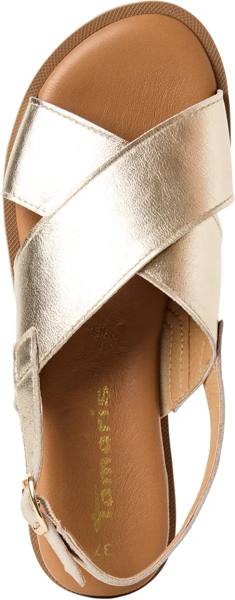 Tamaris Core Dames Sandalen 40 - Light Gold Metallic