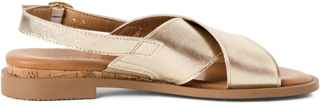 Tamaris Core Dames Sandalen 40 - Light Gold Metallic