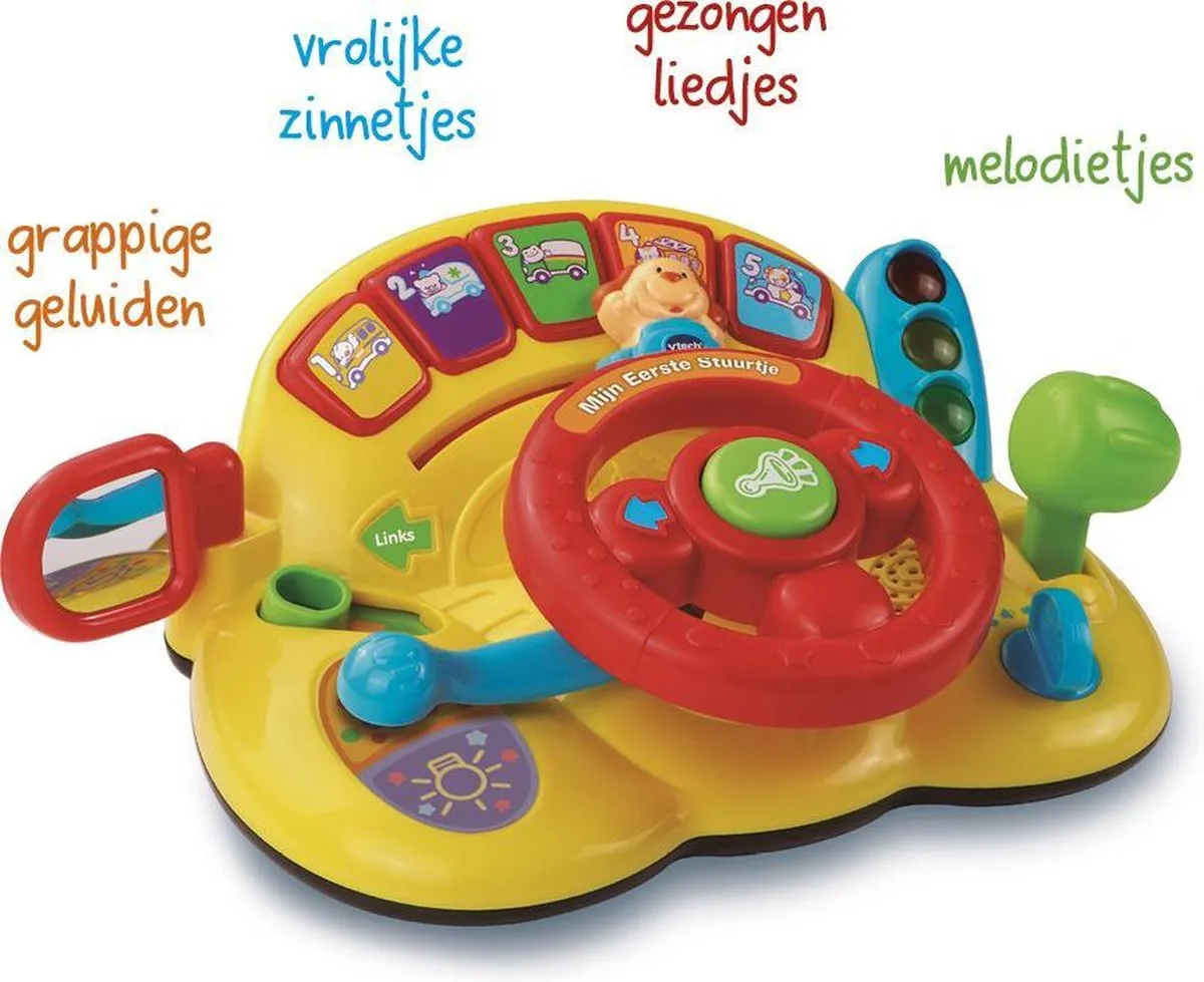 VTech Baby Mijn Eerste Stuurtje - 3 Speelstanden - Multikleuren