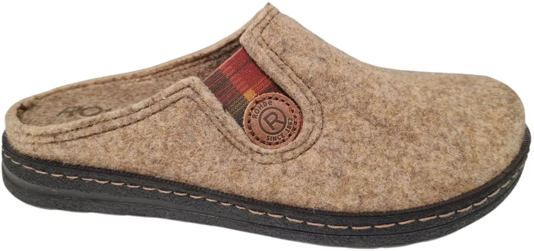 Rohde Beige Open Heren Pantoffels 42