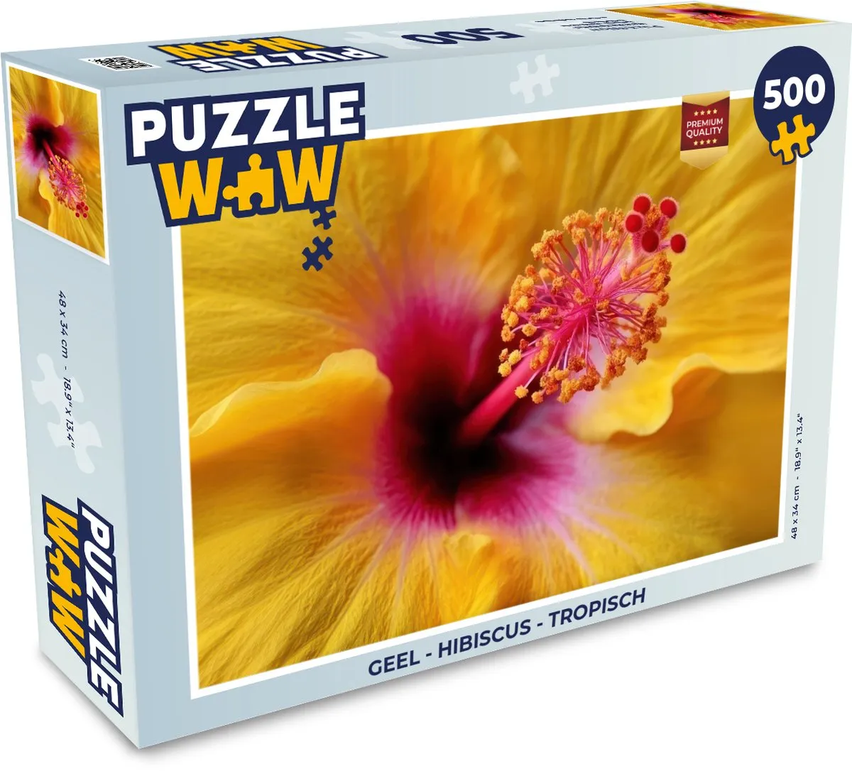 PuzzleWow Legpuzzel Hibiscus 500 Stuks