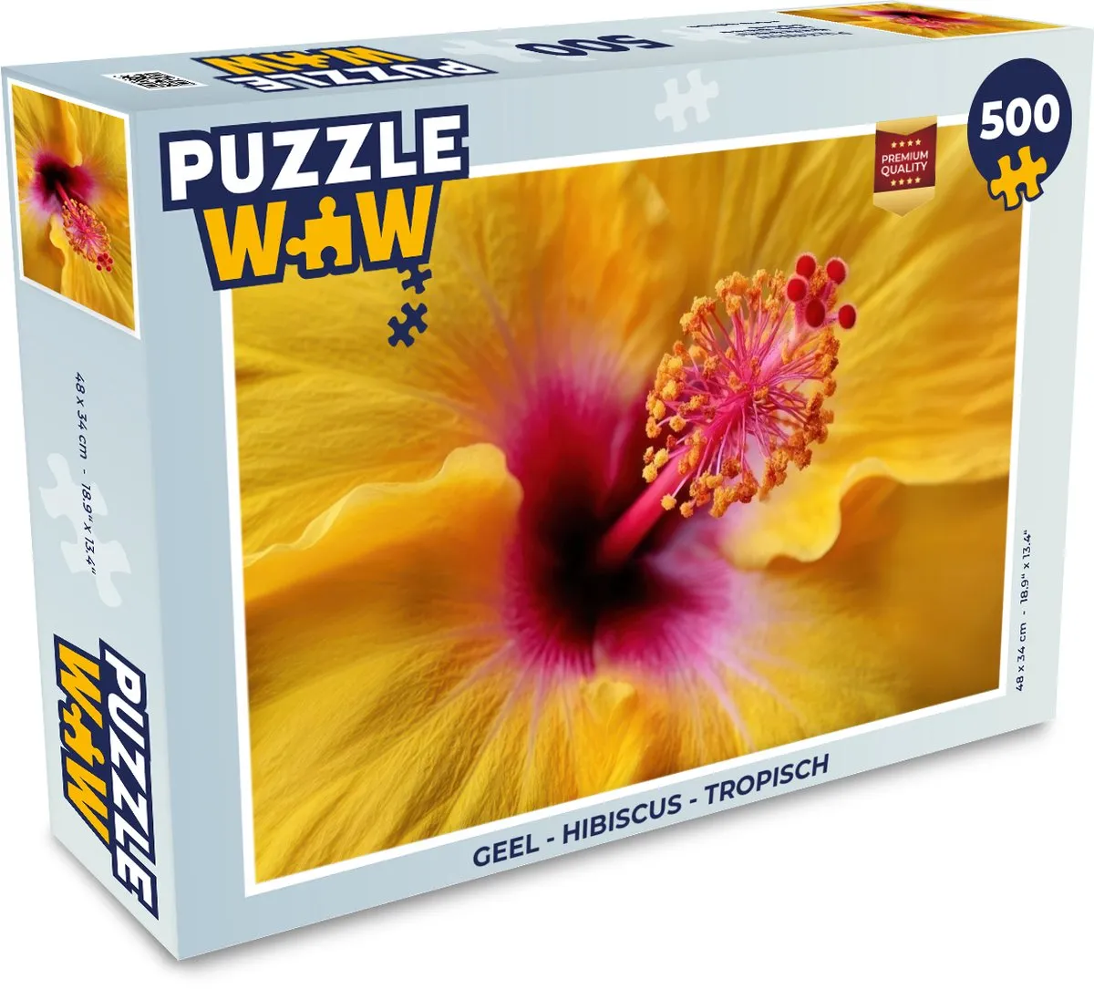 PuzzleWow Legpuzzel Hibiscus 500 Stuks