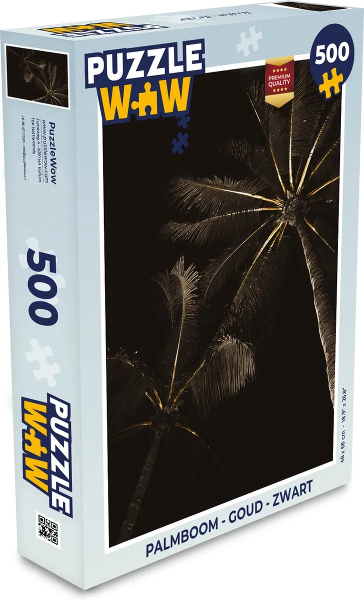 PuzzleWow Palmboom Legpuzzel 500 Stuks - Multicolor