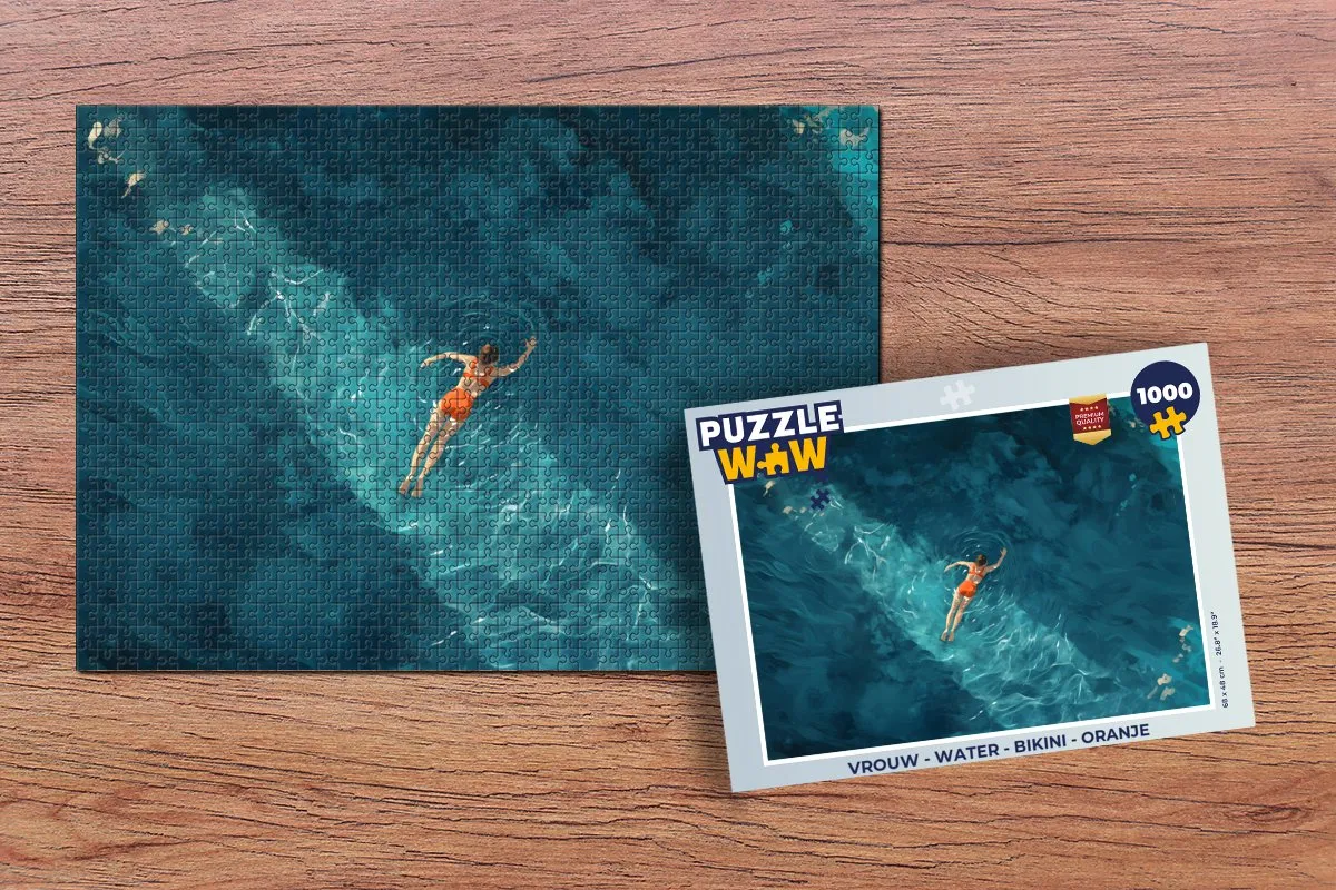 PuzzleWow Water Bikini Legpuzzel 1000 Stuks - Koraalrif/Vissen