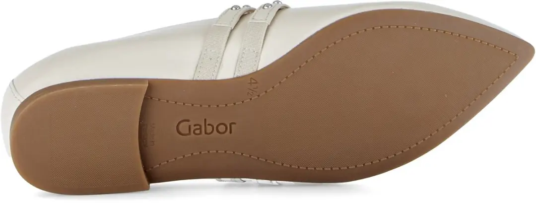 Gabor 84.130 Ecru Leren Instappers - 40.5 - afbeelding 4 van 6