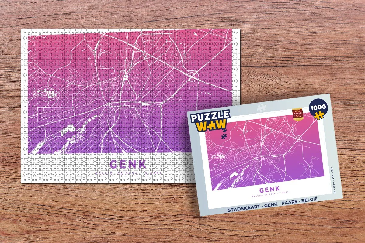 PuzzleWow Genk Legpuzzel 1000 Stuks - Multicolor