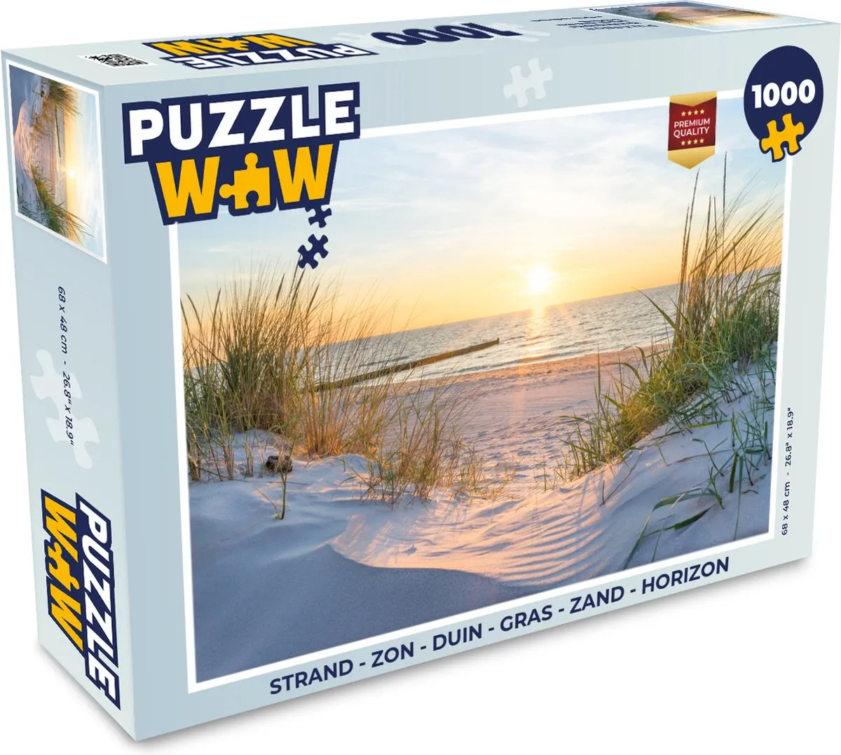 PuzzleWow Legpuzzel 1000 Stuks - Multicolor