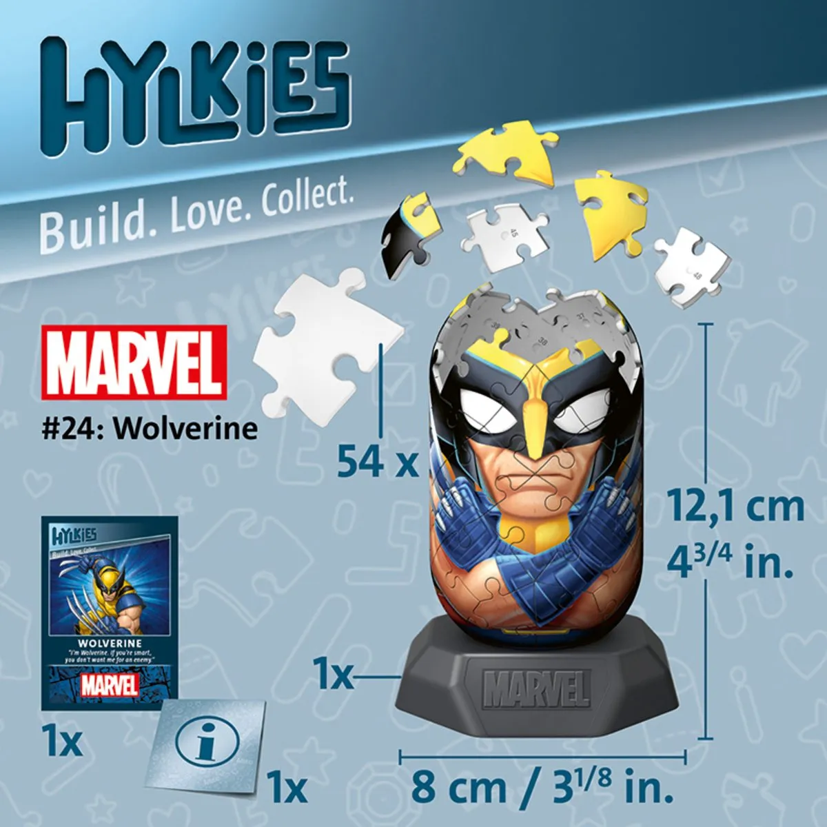 Ravensburger Hylkies Marvel Wolverine Figuur - 54 Stuks