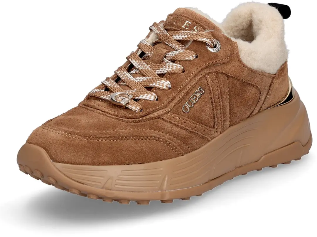 Guess damessneaker Facter2 bruin