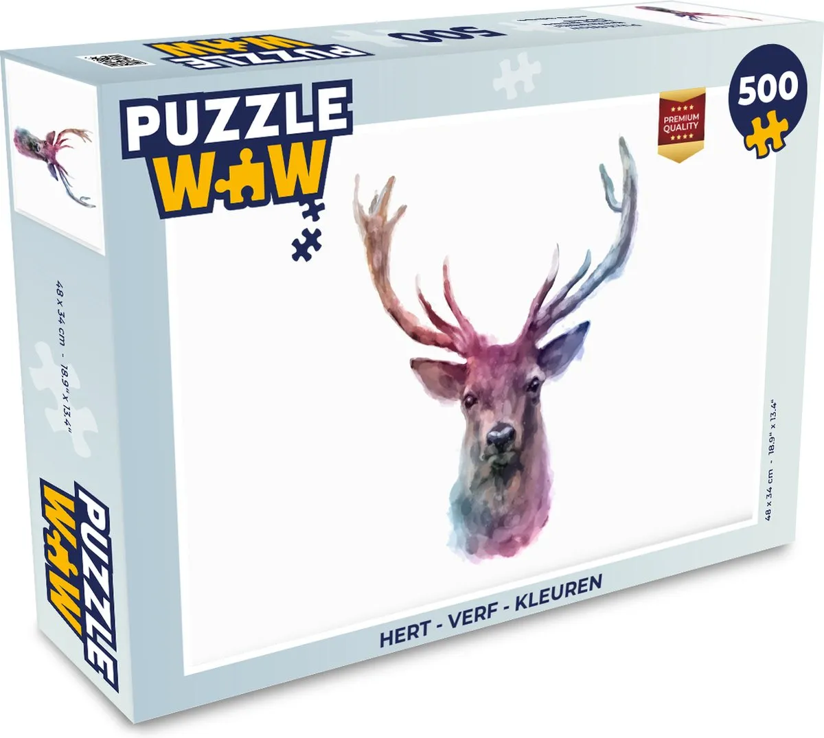 PuzzleWow Puzzel Hert Verf 500 Stuks